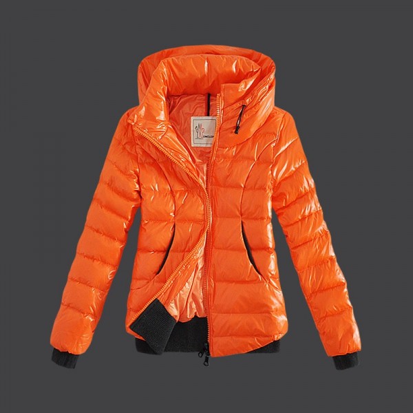 Moncler Donna giubbotti doppia Collari Arancione uscita M1010